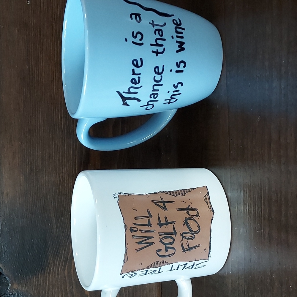Split Tee mug w/ bonus cup